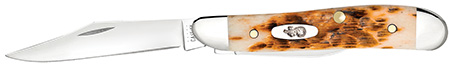 CASE 00045 AMBER BONE PEACH SEED JIG PEANUT