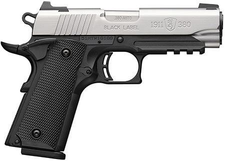 1911-380 380ACP SS 3.6" RAIL#