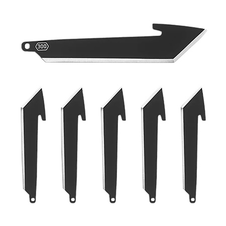Outdoor Edge 3.0'' Tanto Blade Pack  Black  6 Blades