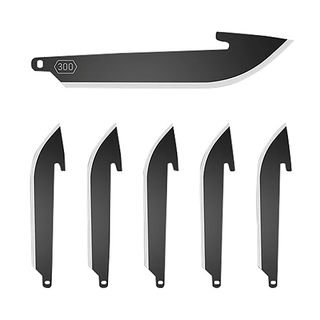 OD EDGE DROP-PT 3" BLADE 6PK BLK