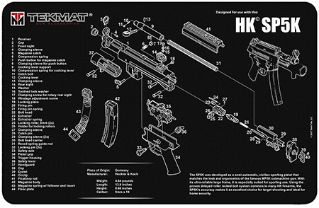 TEKMAT PISTOL MAT H&K SP5K