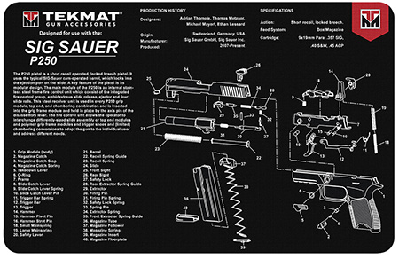 TEKMAT TEK-R17-SIGP250       17X11 SIG P250