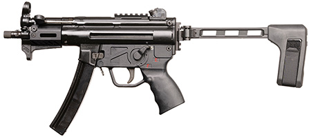 PTR 9KT 9MM 5.16 PISTOL MLOK BLK BRACE