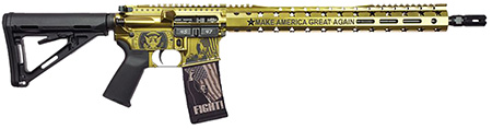 BLACK RAIN SPEC15 RIA 5.56 16IN BBL GOLD FX  CERAKOTE 15IN MLOK 30RD TRUMP RIFLE