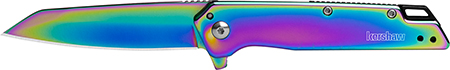KERSHAW MISDIRECT 3" REVERSE TANTO PLAIN RAINBOW