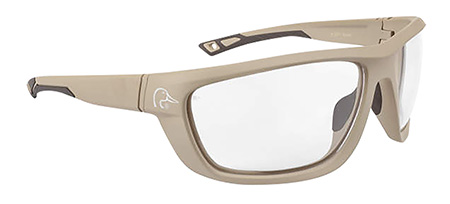 Ducks Unlimited Full-Frame Shooting Glass-Matte Tan Frame-Clear Lens