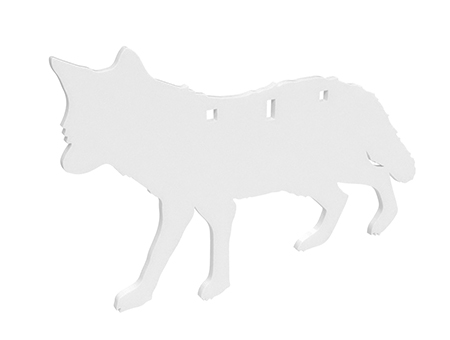 B/C AR500 3/8" SILHOUETTE COYOTE WHT