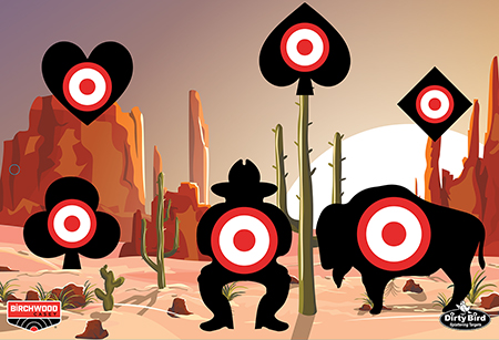 DIRTY BIRD ACES HIGH 12 X 18'' TARGETS