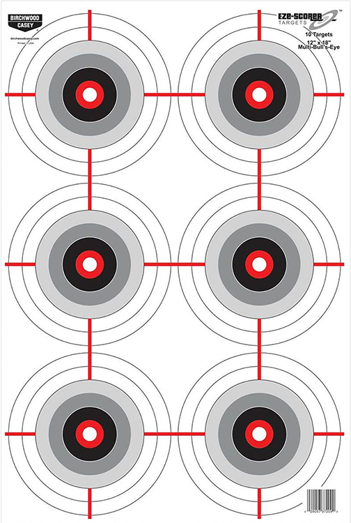 EZE-SCORER 23" X 35" MULTIPLE BULL'S-EYE - 5 PAPER PK (FOLDED)