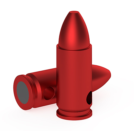 B/C DURA CAP TRAINING 9MM 6PK RED