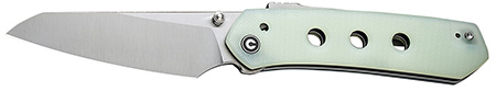 CIVIVI VISION FG 3.54" SHEEP/PLN/STN NATURAL G10 Natural G10 Handle, Satin Finished Nitro-V Blade, Superlock