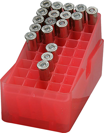 MTM SLIP-TOP AMMO BOX 50 RD SQUARE HOLE 41 - 44 CLR-SMOKE