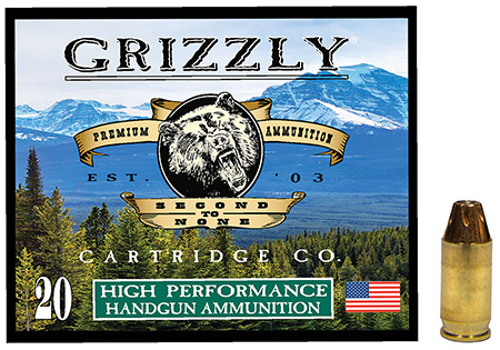 GRIZZLY GC38A1     380AUTO+P 90GR  JHP       20/10