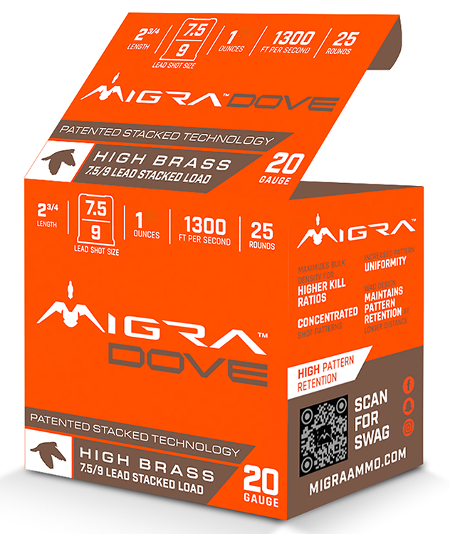 20 Gauge 3 Inch High Brass Lead - Staxd Load 7.5-9 Shot 1 ounce 25 Rds
