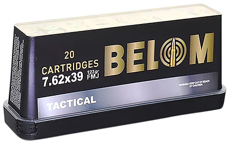 BELOM 7.62X39 BRASS 123GR FMJ 20/480