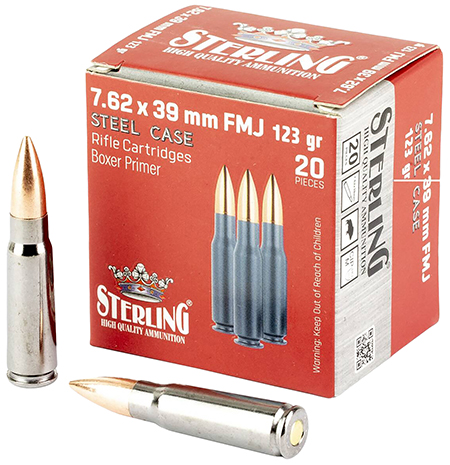 STERLING SC 762X39 123GR FMJ 20/1000