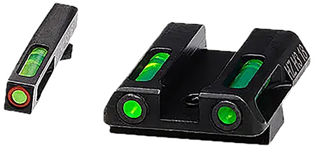LITEWAVE H3 TRITIUM ORANGE RING FRONT SIGHT SET W/GREEN LITEPIPES