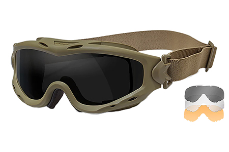 WILEYX SP293T    SPEAR GOGGLE   GRY/CLR/RUST/TAN