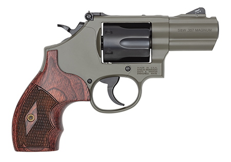 SMITH & WESSON PC MODEL 19 CARRY COMP 357 MAG REVOLVER 2.5" MOSS CERAKOTE 6RD