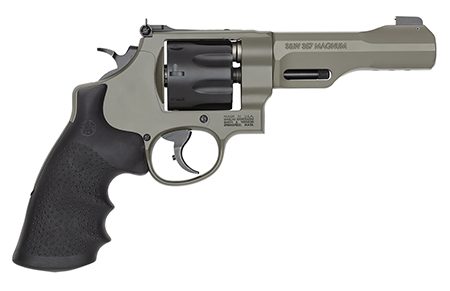 SMITH & WESSON PC MODEL 327 TRR8 357 MAG/38 SPECIAL PLUS P 5IN BARREL 8RD MOSS GREEN CERAKOTE 14449