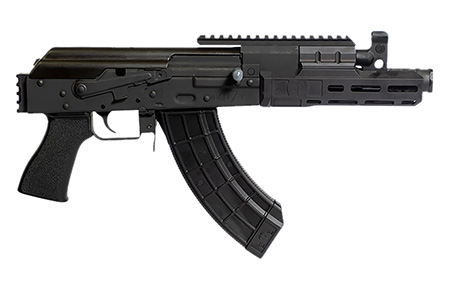 CENTURY DRACO TAC 762X39 7.5" BULGED FORGED TRUNNION, CHROME LINED BARREL US PALM MLOK HANDGUARD, PICATINNY RAIL, LINEAR COMPENSATOR INCLUDES REAR PIC RAIL, 1-30RD US PALM MAG