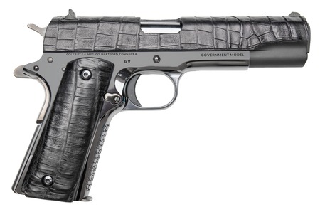 CNC CNCGATOR45     COLT GOV 1911 45  GATOR LEATHER