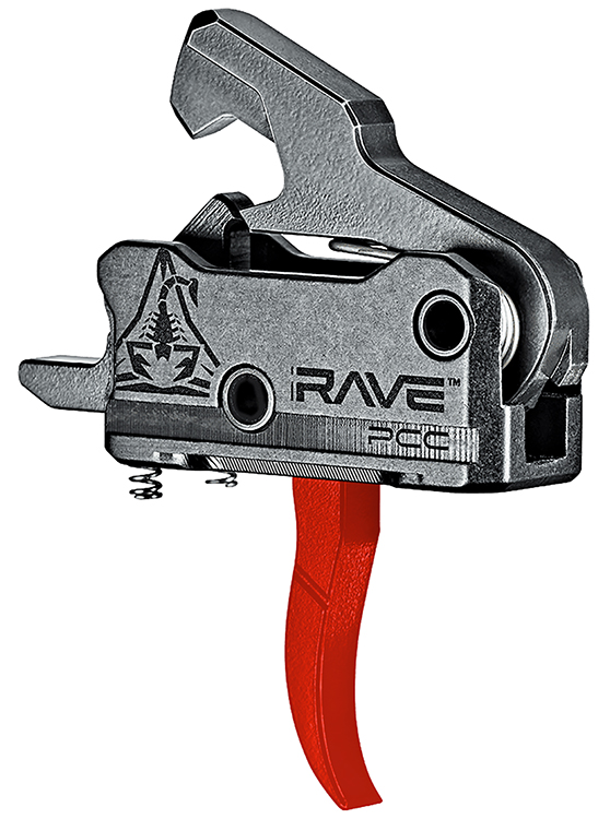 RISE RAVE PCC CURVED TRIGGER W/ANTI-WALK PINS