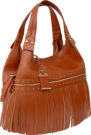 BDOG BDP-090   SHOULDER BAG W/TASSEL&HOLSTER COGNC