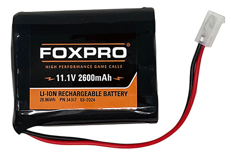 FOXPRO LB2600        LITH BTTRY 2600 (HELLCAT PRO)