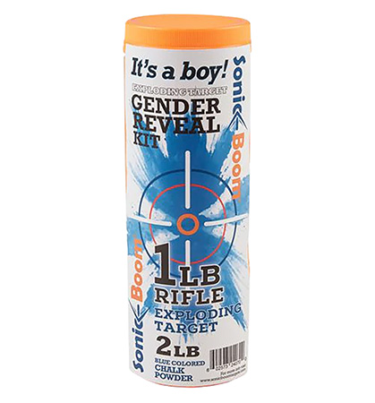 Sonic Boom Binary Rifle Target - Gender Reveal Kit - Boy