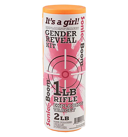Sonic Boom Binary Rifle Target - Gender Reveal Kit - Girl