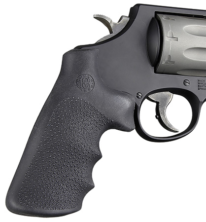 HOGUE S&W ROUND BUTT RUBBER CONV BLK