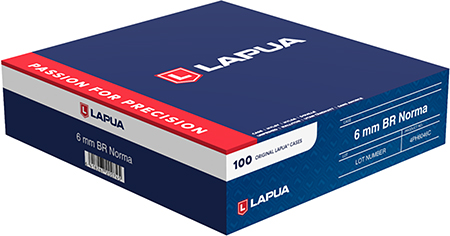 LAPUA 4PH6046     UNP CASE 6MM BR NORMA        100