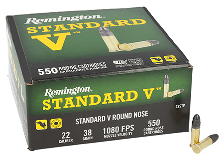 Remington 22LR 36GR Standard V Lead Round Nose 550 Count