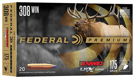 FED P308LRX1     308WIN 175GR BARNES LRX     20/10