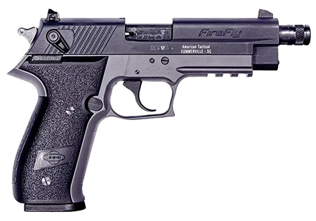 ATI GSG Firefly .22LR 4" threaded barrel Smoke gre ATI GSG Firefly .22LR 4" threaded barrel Smoke grey Includes thread adapter