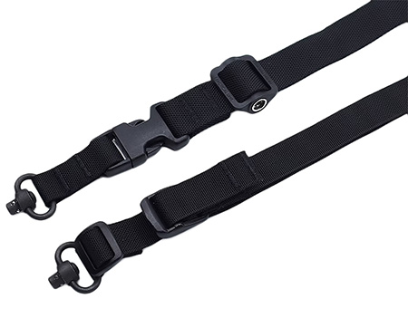 TAC SHIELD WARRIOR SLING 2 PT CONVERTABLE TO 1 PT 1 1/4 IN BLACK QD PB SWIVELS ( 6 PER CASE )