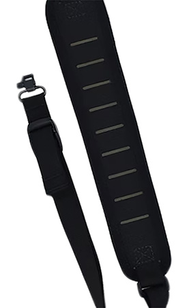 TacShield Precision Rifle Sling Padded Tac-Grip w/ Stud QD Swivels Black