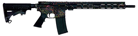 GLFA 223 WYLDE RIFLE SAVED BY THE SPLATTER BLACK 16IN BARREL 15.125IN MLOK 30RD  GL15223 S-BLK