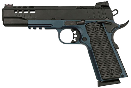 GREAT LAKES FIREARMS 1911 HGA 45ACP 5 IN BBL RMSC OPTIC CUT PORTED SLIDE BLUE TITANIUM/SS