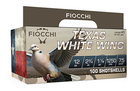 FIO TEXAS WHITE WING 12GA 2.75 1-1/8OZ 100/2