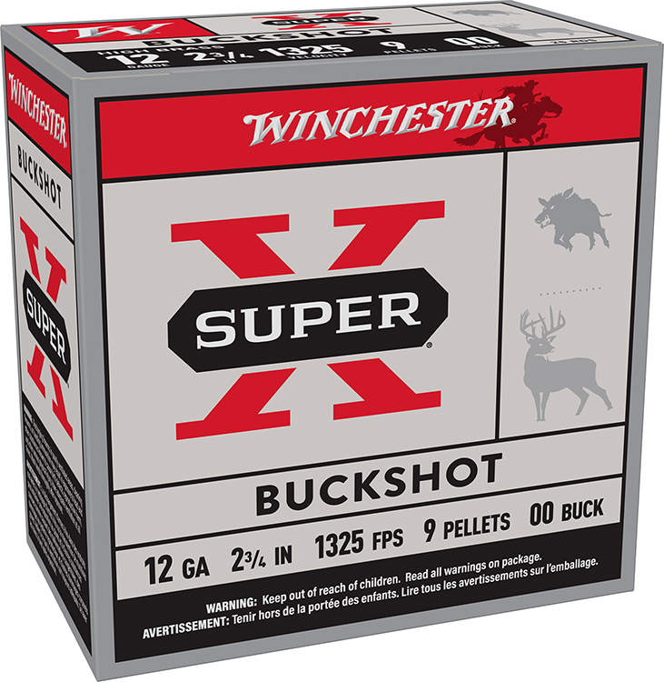 12 GA 2-3/4" SUPER-X BUCKSHOT 00 25RD