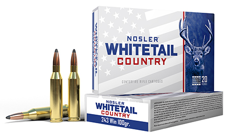 NOS WHITETAIL COUNTRY 243WIN 100GR SB SP 20/10