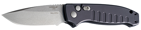 Hogue Ballista-I 3.5 Button Lock Auto Drop Point Tumb Blk