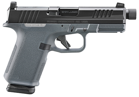 RUGER RXM THREADED 9MM PISTOL 4.5" BBL STEALTH GRAY MAGPUL EHG, O.R. 2-15RD MAGS