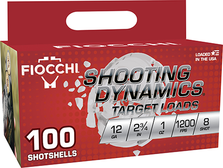 FIO SHOOTING DYNAMICS 12GA 2.75 1OZ #8 100/2