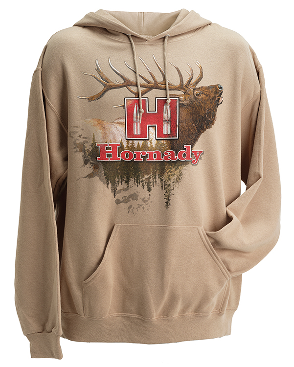 HORN 99612S      HORNADY TAN & KHAKI ELK HOODIE SM