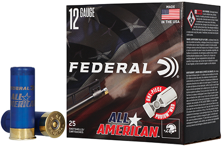 ALL AMERICAN 12 GAUGE 2-3/4'' #8 SHOT SHOTGUN AMMO