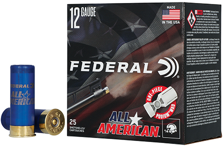ALL AMERICAN 12 GAUGE 2-3/4'' #8 SHOT SHOTGUN AMMO