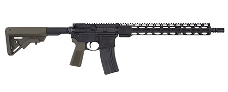RADICAL 5.56 NATO 16" 30RD ODG 15" RPR MLOK HANDGUARD, 1-30RD MAG B5 GRIP AND B5 STOCK